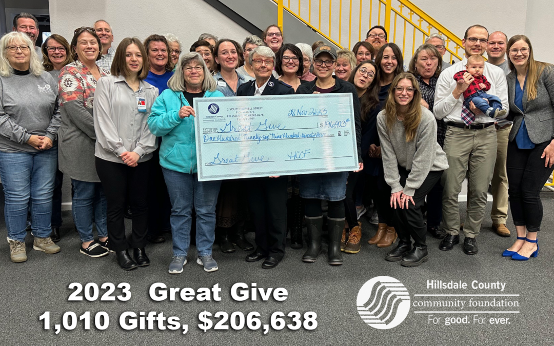 Hillsdale County Community Foundation Celebrates Phenomenal Impact of Giving Tuesday with 15 Nonprofit Partners